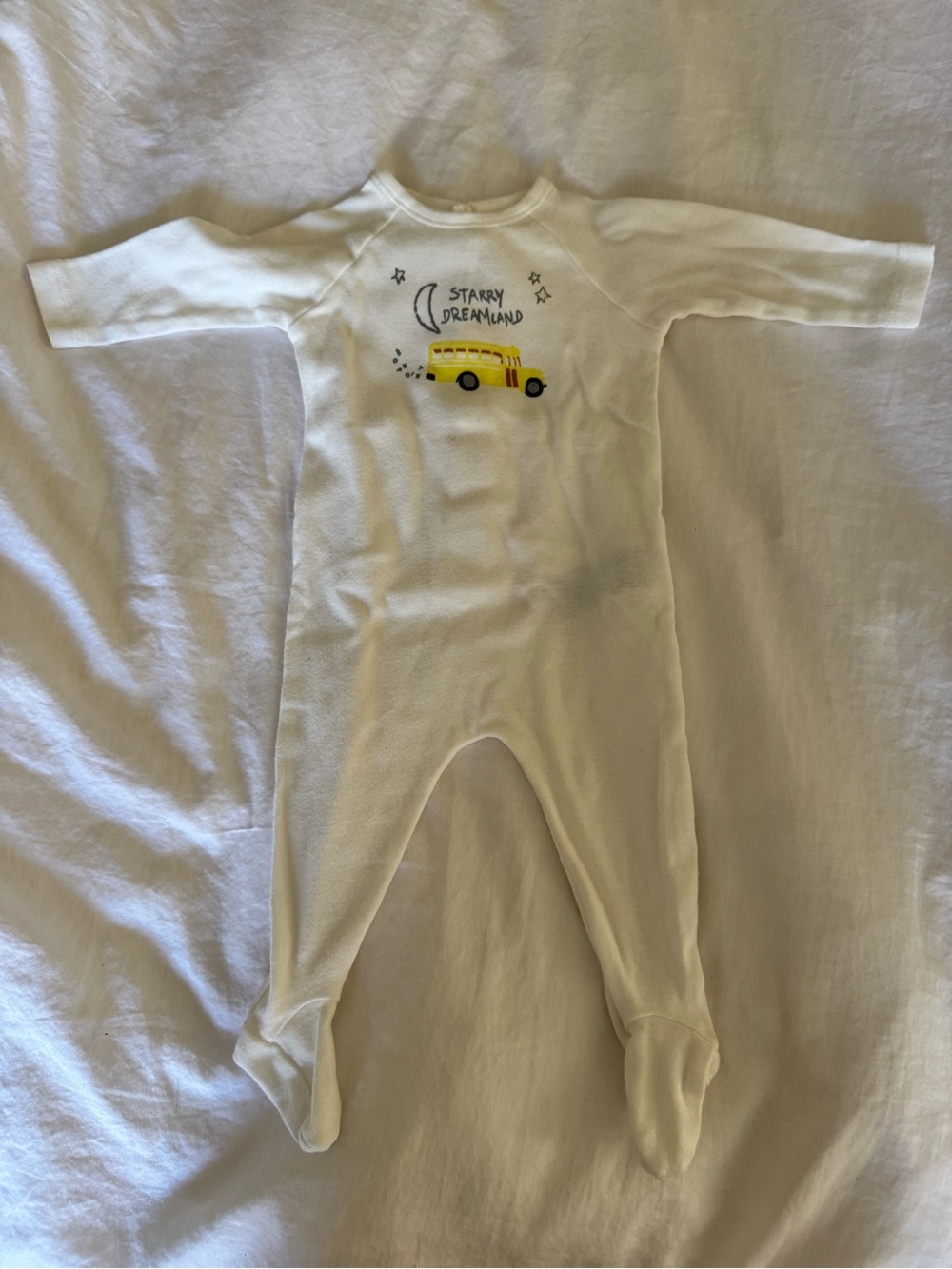 Bonpoint footed baby onesie 1M